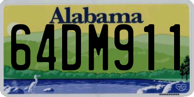 AL license plate 64DM911