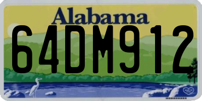 AL license plate 64DM912