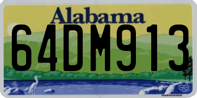 AL license plate 64DM913