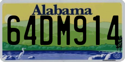 AL license plate 64DM914