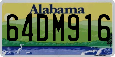 AL license plate 64DM916