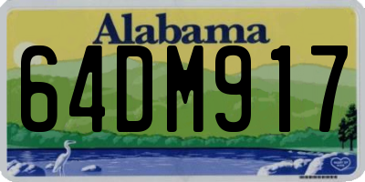 AL license plate 64DM917