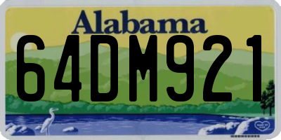 AL license plate 64DM921