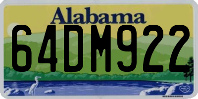 AL license plate 64DM922