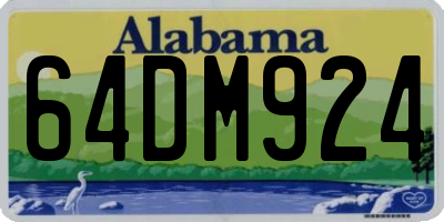 AL license plate 64DM924
