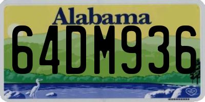AL license plate 64DM936