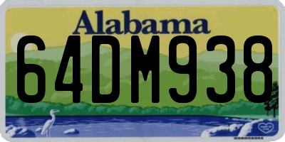 AL license plate 64DM938