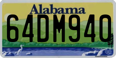 AL license plate 64DM940