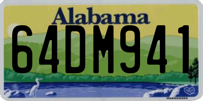 AL license plate 64DM941
