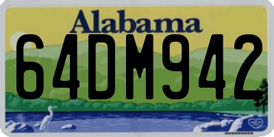 AL license plate 64DM942