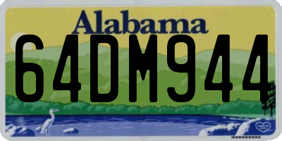 AL license plate 64DM944