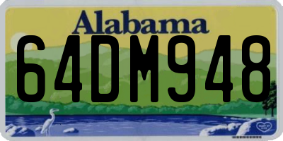 AL license plate 64DM948