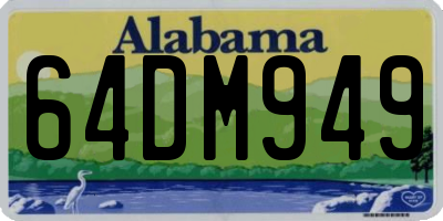 AL license plate 64DM949