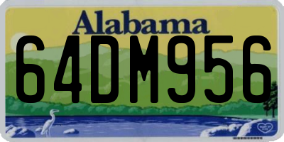 AL license plate 64DM956