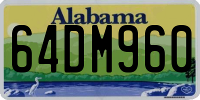 AL license plate 64DM960