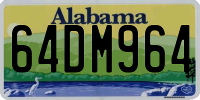 AL license plate 64DM964