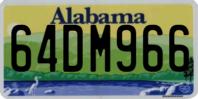 AL license plate 64DM966