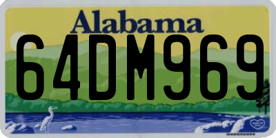 AL license plate 64DM969