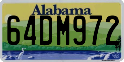 AL license plate 64DM972