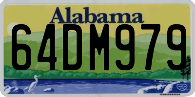 AL license plate 64DM979