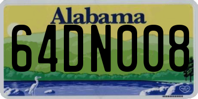AL license plate 64DN008