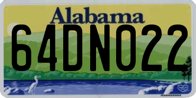 AL license plate 64DN022