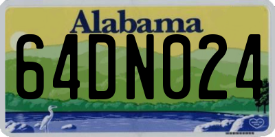 AL license plate 64DN024