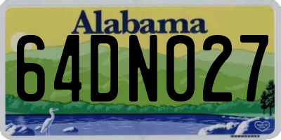 AL license plate 64DN027