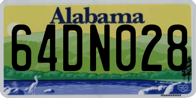 AL license plate 64DN028
