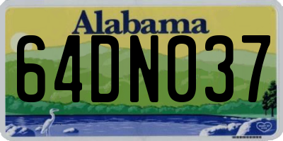 AL license plate 64DN037
