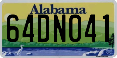 AL license plate 64DN041