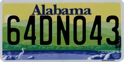 AL license plate 64DN043