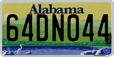AL license plate 64DN044