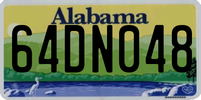 AL license plate 64DN048