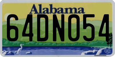 AL license plate 64DN054
