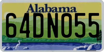 AL license plate 64DN055