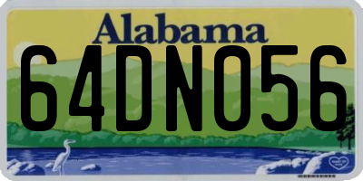 AL license plate 64DN056