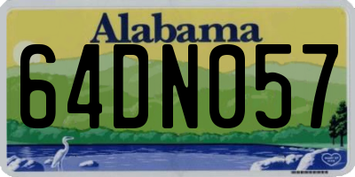 AL license plate 64DN057