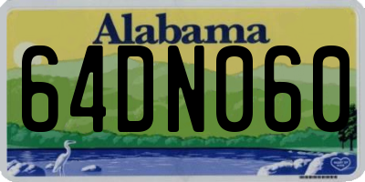 AL license plate 64DN060