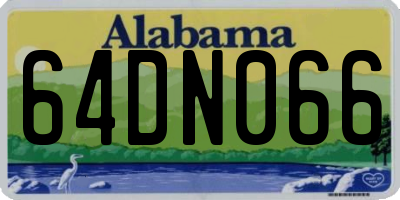 AL license plate 64DN066