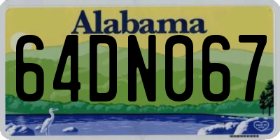 AL license plate 64DN067