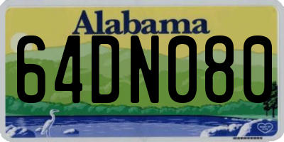 AL license plate 64DN080