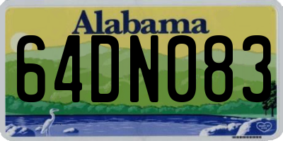 AL license plate 64DN083
