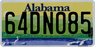 AL license plate 64DN085