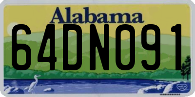 AL license plate 64DN091