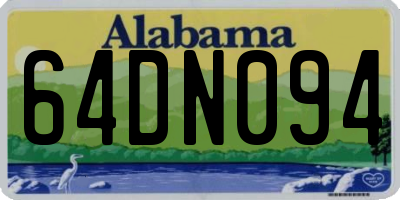 AL license plate 64DN094