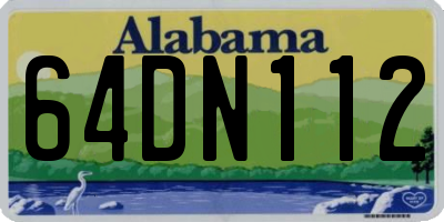 AL license plate 64DN112