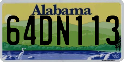 AL license plate 64DN113