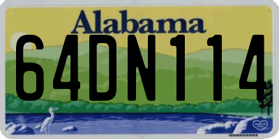 AL license plate 64DN114