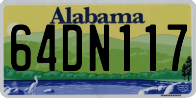 AL license plate 64DN117